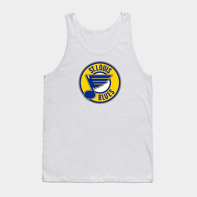 Retro St Louis Blues Tank Top by Jedistudios 